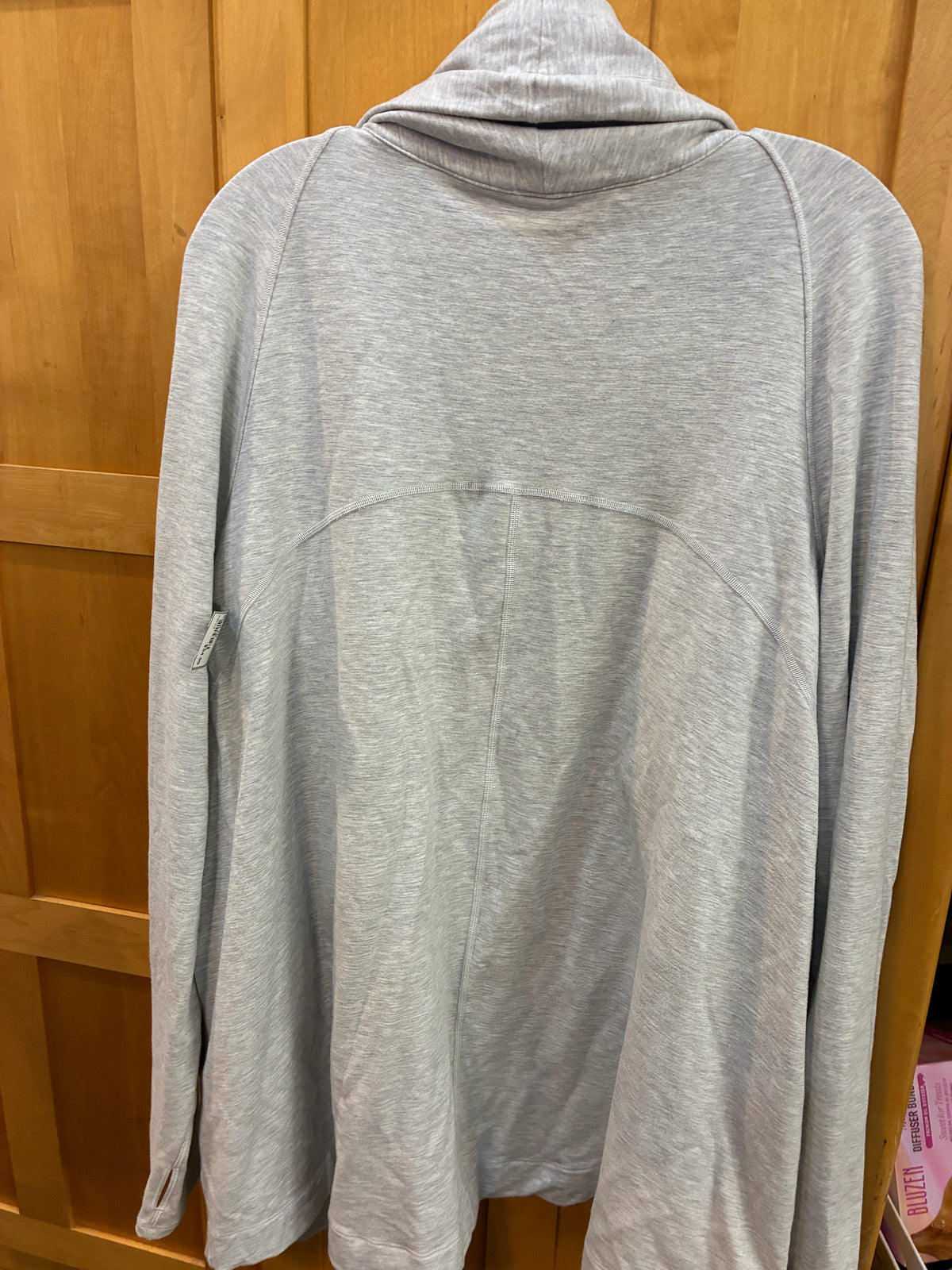 Lululemon Gray Hooded Sweatshirt, size:10