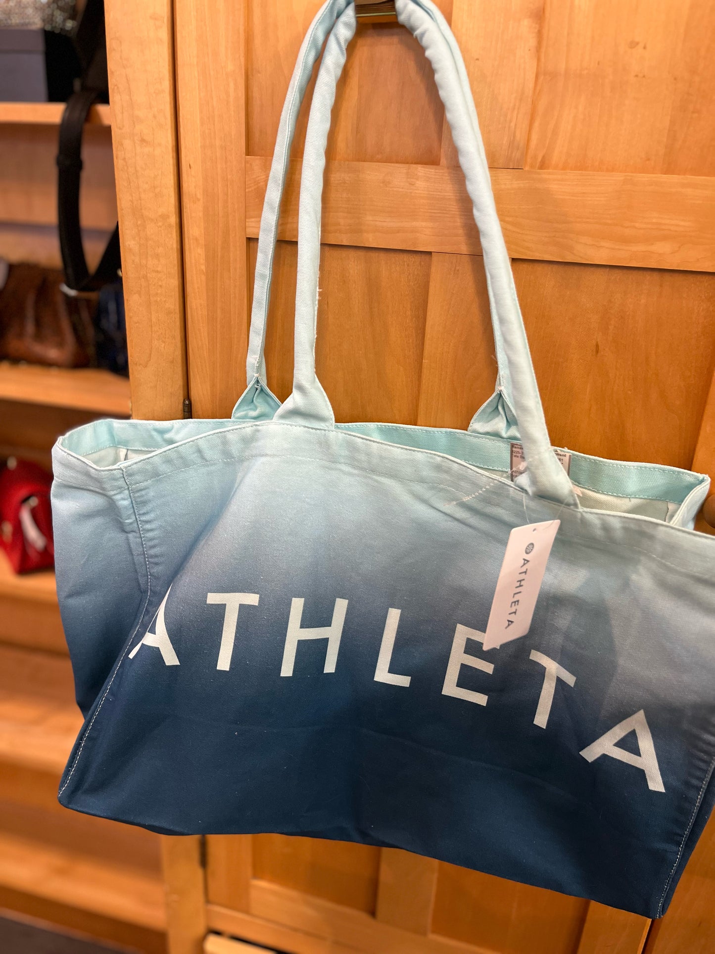 NWT Athleta Blue Ombré Tote Bag