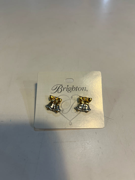 Brighton Silver and Gold Bell Stud Earrings