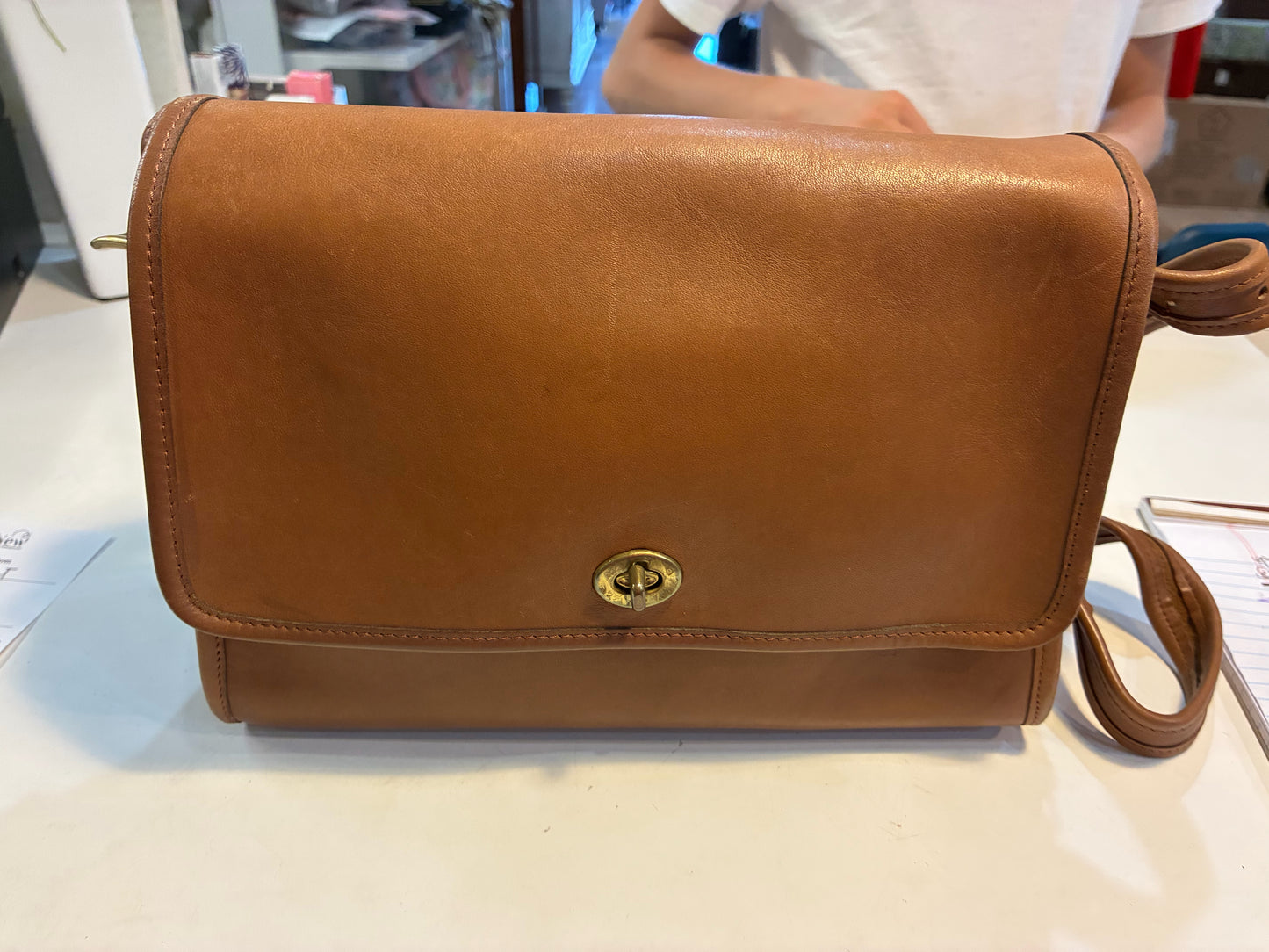 Vintage Coach Saddle Bag