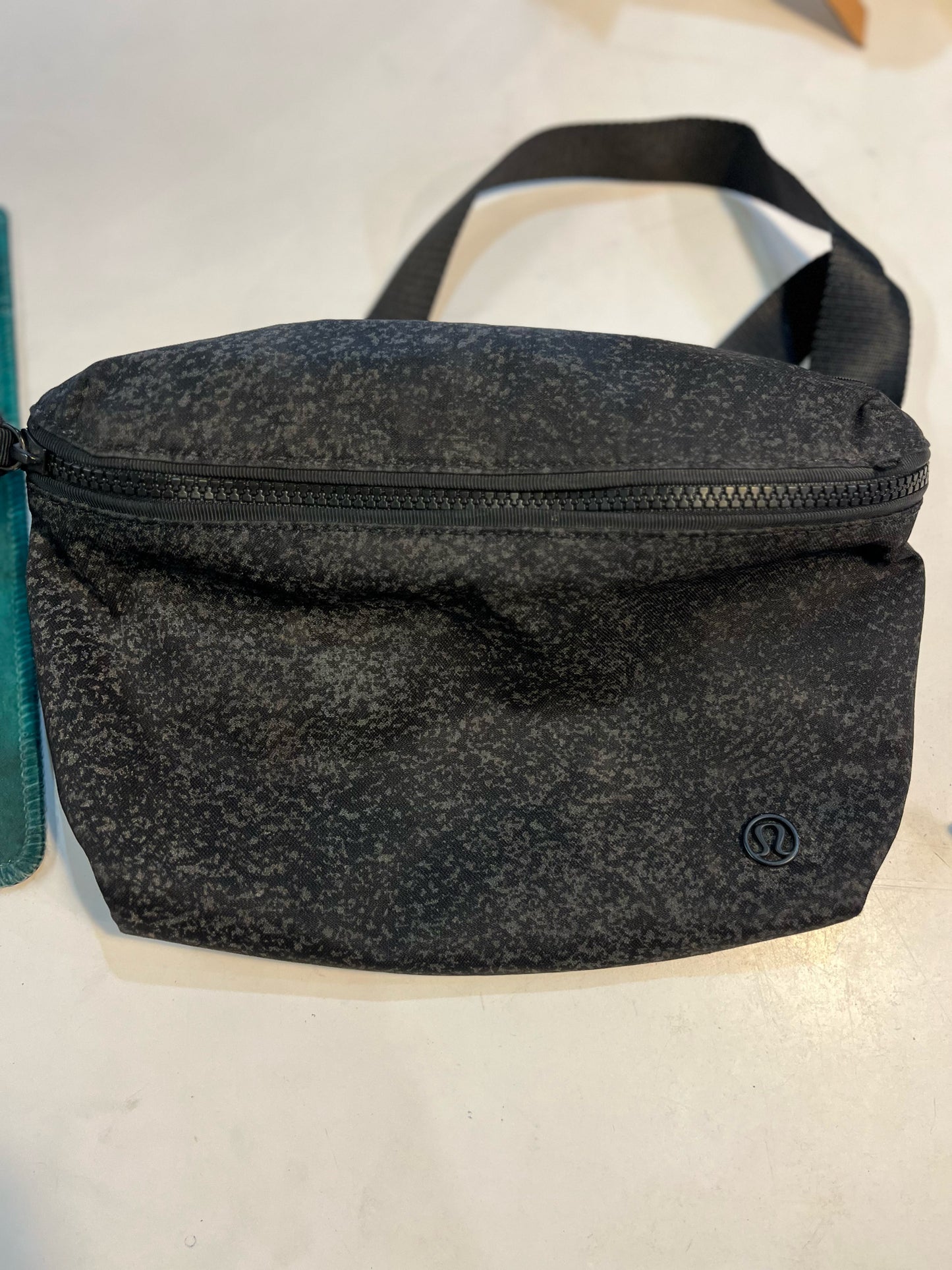 Lululemon Black Print Belt Bag
