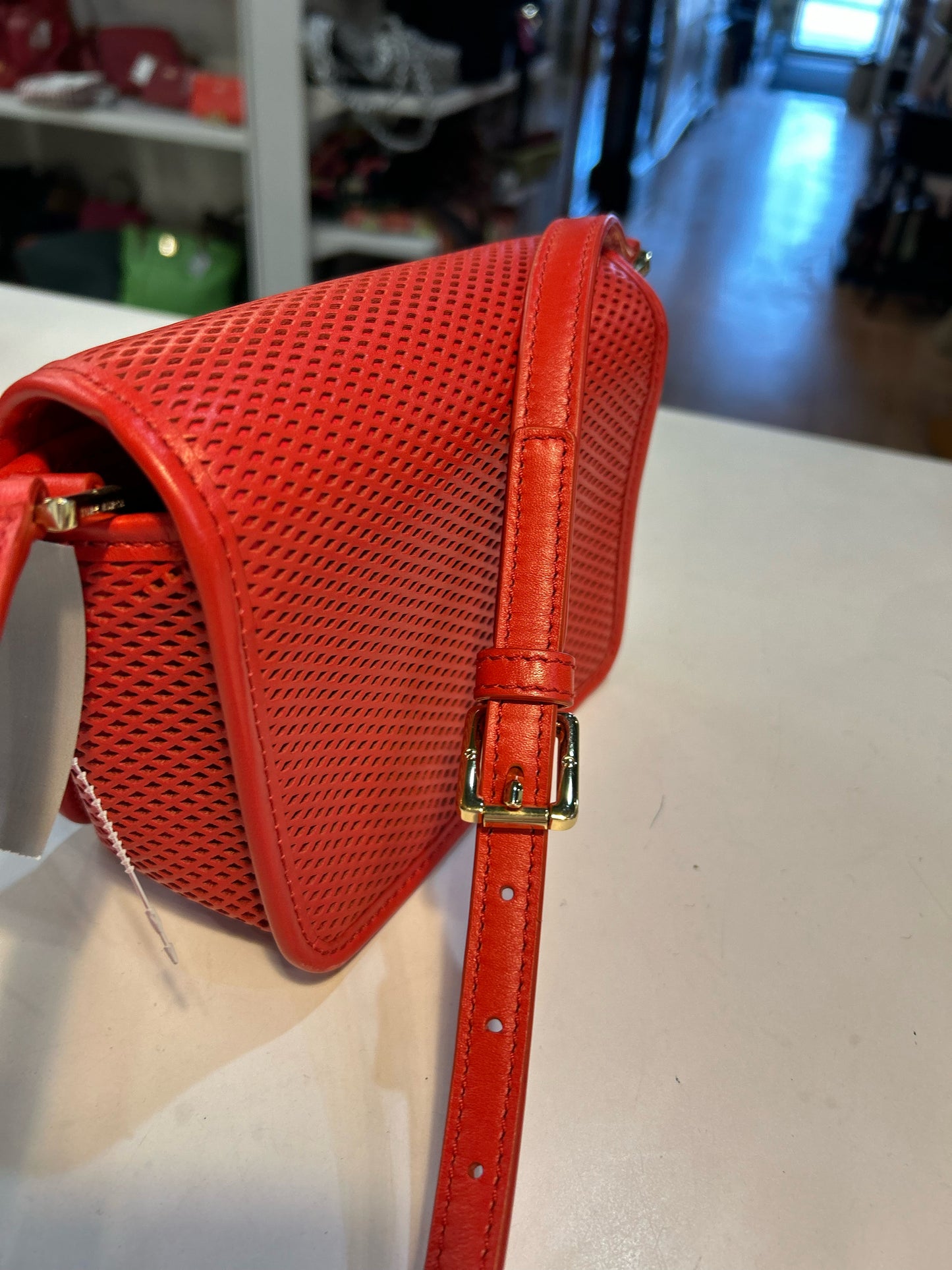 Tory Burch “Harper Mini" perforated Crossbody