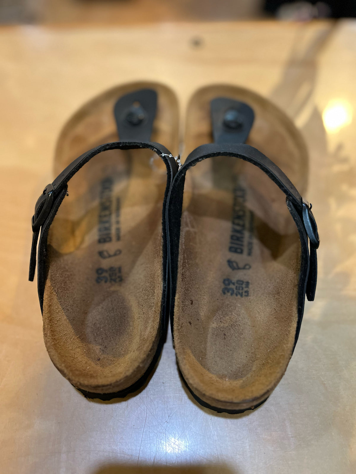 Birkenstock Black “Gizeh” Sandals