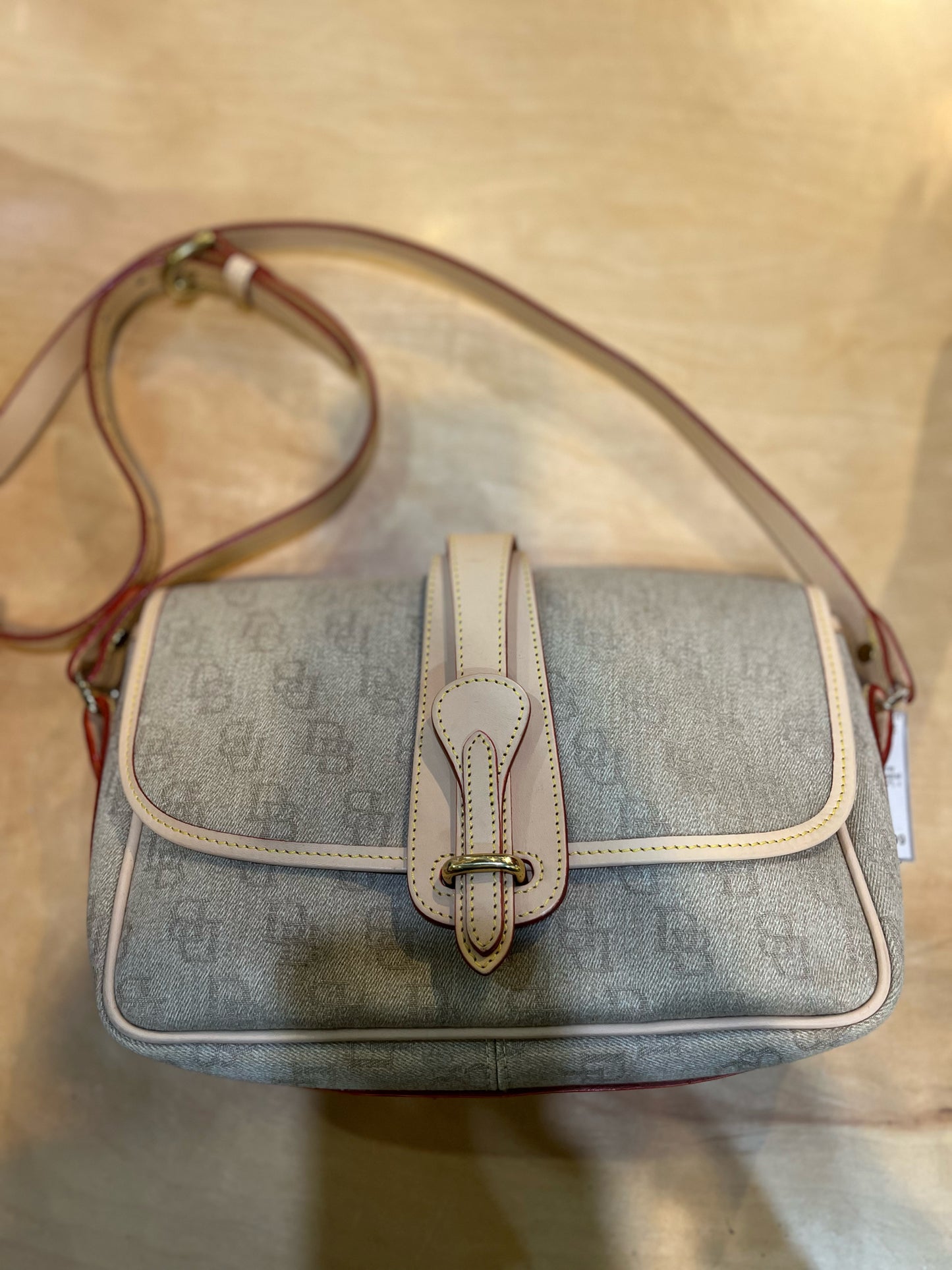 Dooney & Bourke Gray Fabric Crossbody Handbag