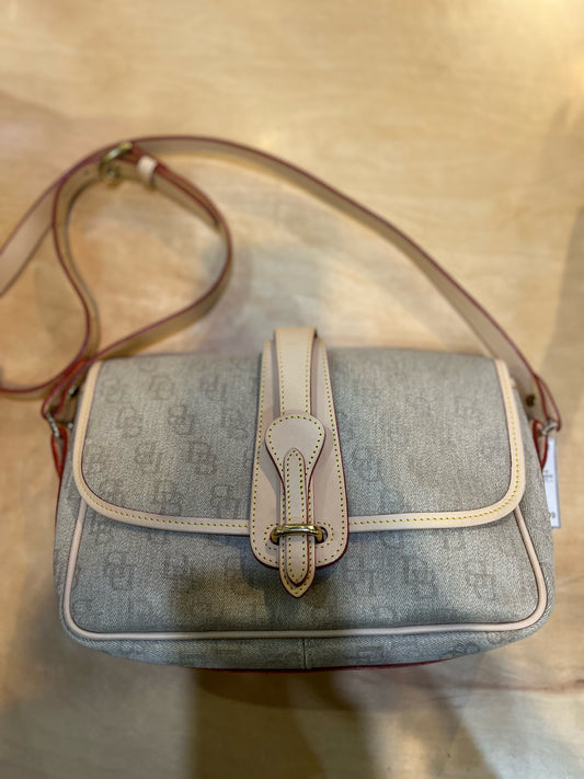 Dooney & Bourke Gray Fabric Crossbody Handbag