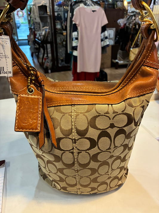 Vintage Coach "Bleecker Signature Bucket Bag"