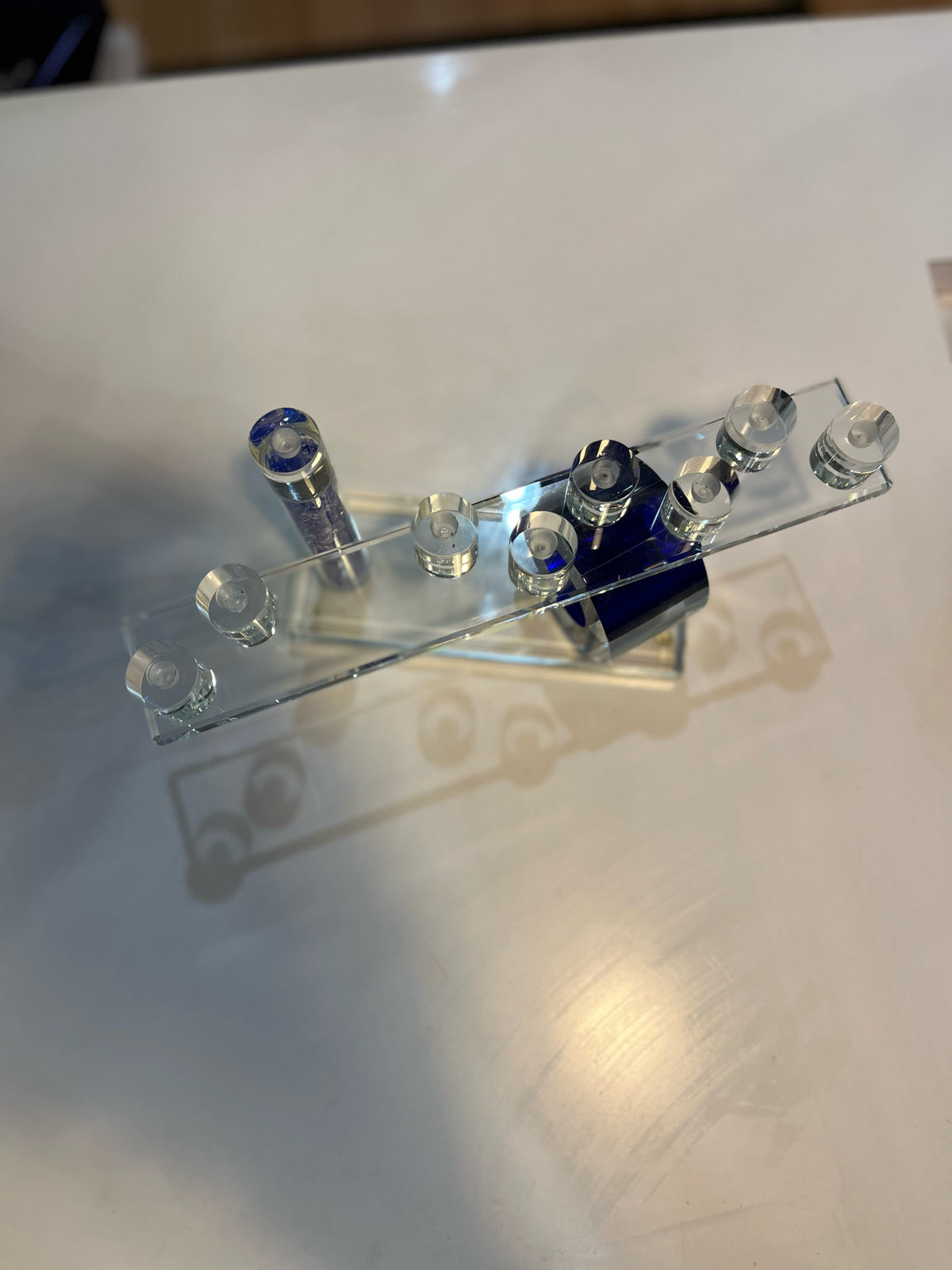 Suspended lights wedding glass breaking keepsake menorah