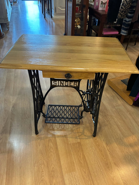 Vintage Singer Sewing Machine Base Table
