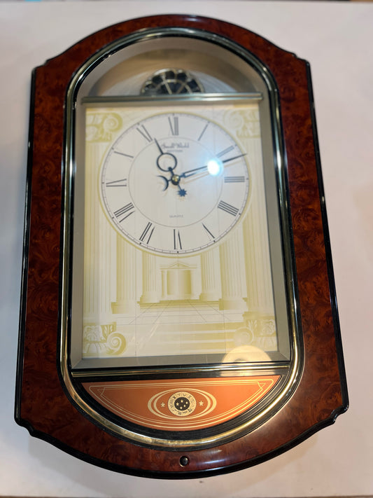 Retired RHYTHM "Small World" Sign of the Times Musical Wall Clock