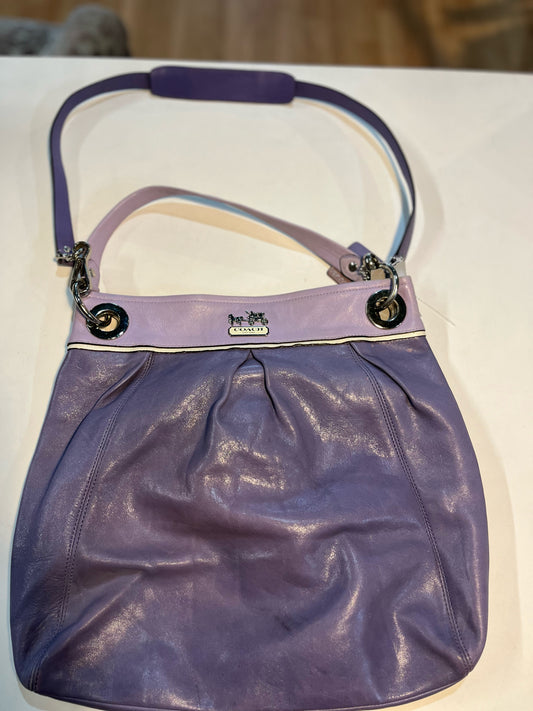 Coach Purple "Madison Spectator" Handbag