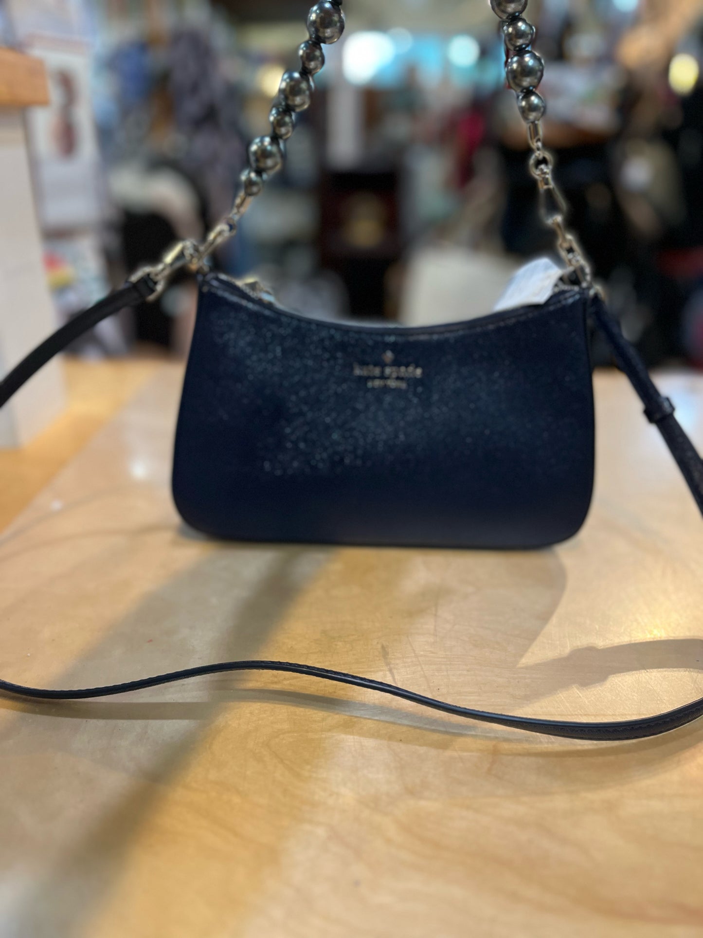 Kate Spade Navy “Madison Pearl Handle” Handbag