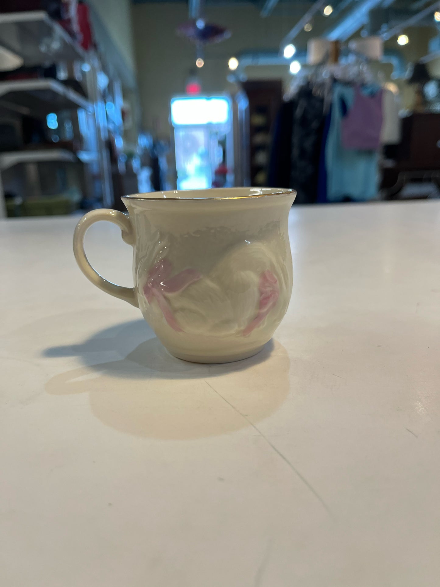 Belleek Bunny Baby Girl Tea Cup