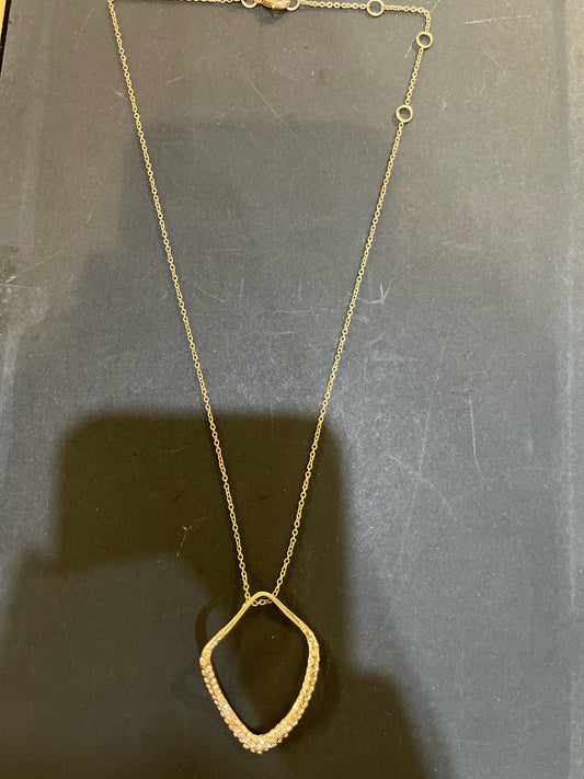 Alexis Bittar Rose Gold & Crystal Pendant Necklace