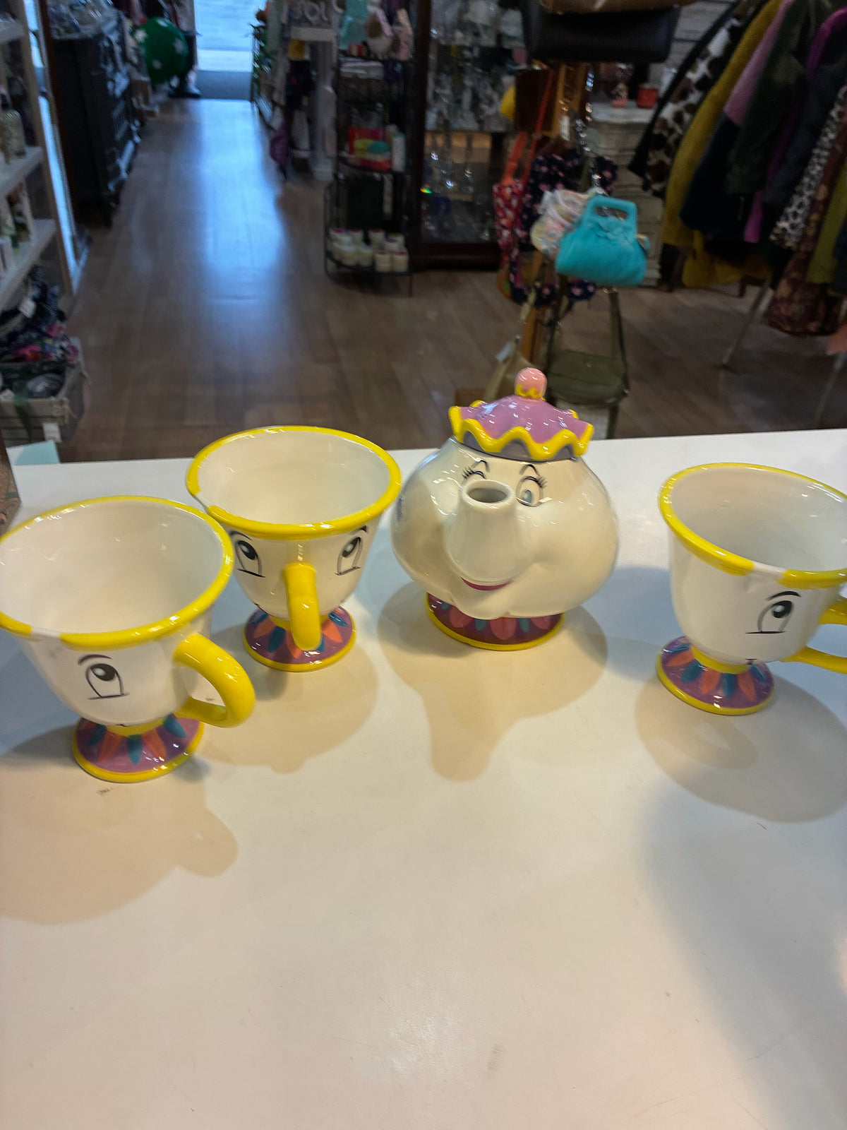Disney "Beauty & the Beast Chip & Mrs. Potts" Tea Set