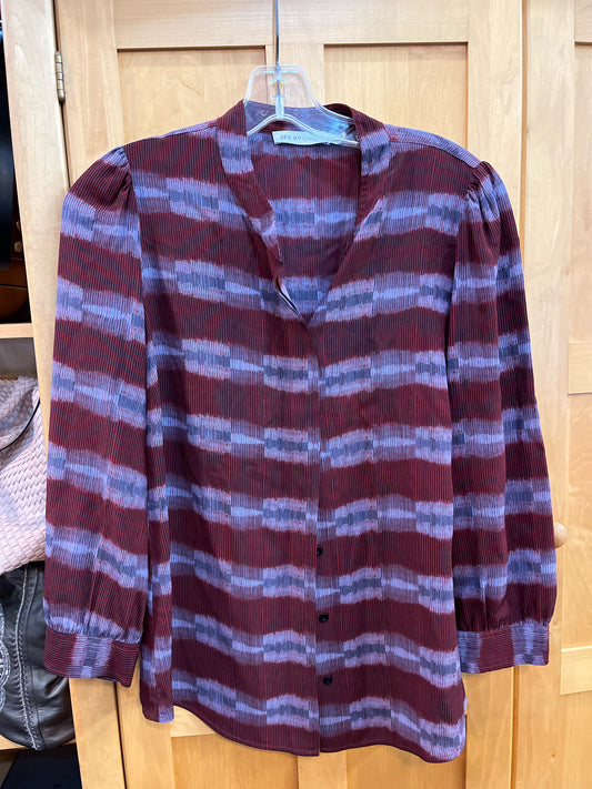 See by Chloe Purple Silk Blouse