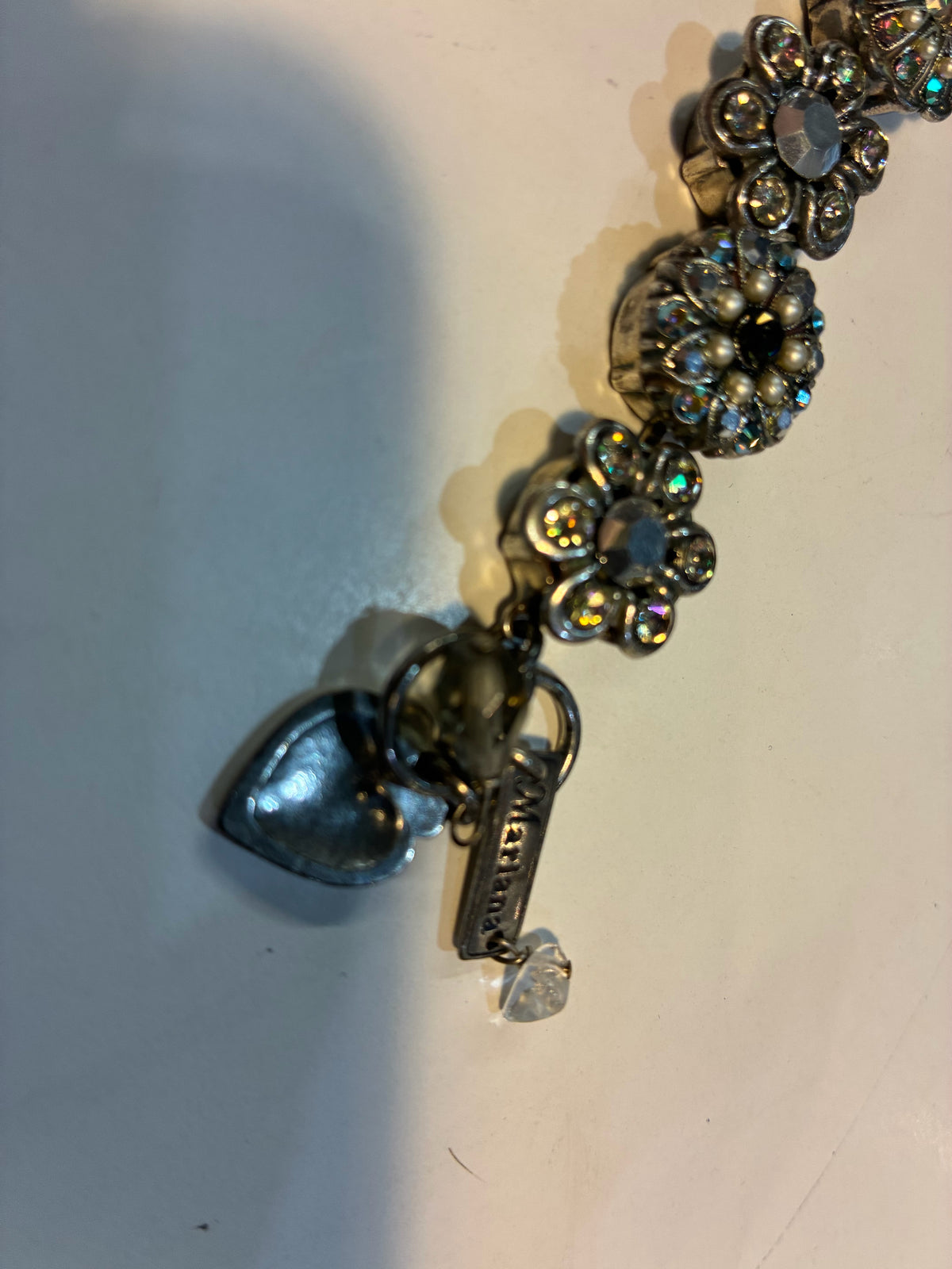 Mariana Floral Rhinestone Chunky Bracelet