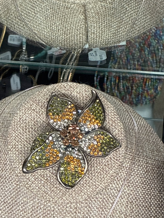 Lee Angel Floral Brooch