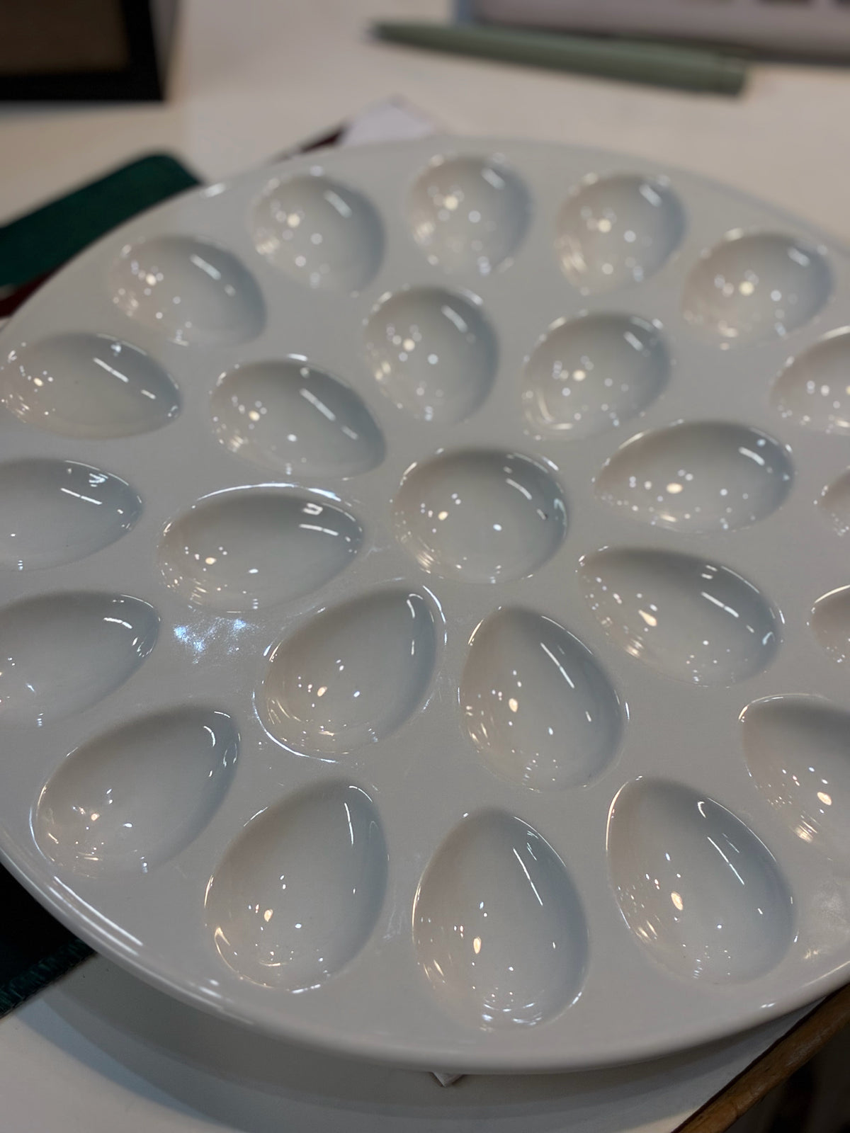 Pottery Barn White Deviled Egg Platter