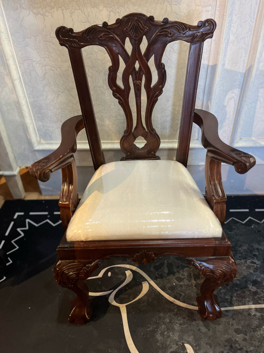 Vintage Chippendale Mahogany Youth Chair