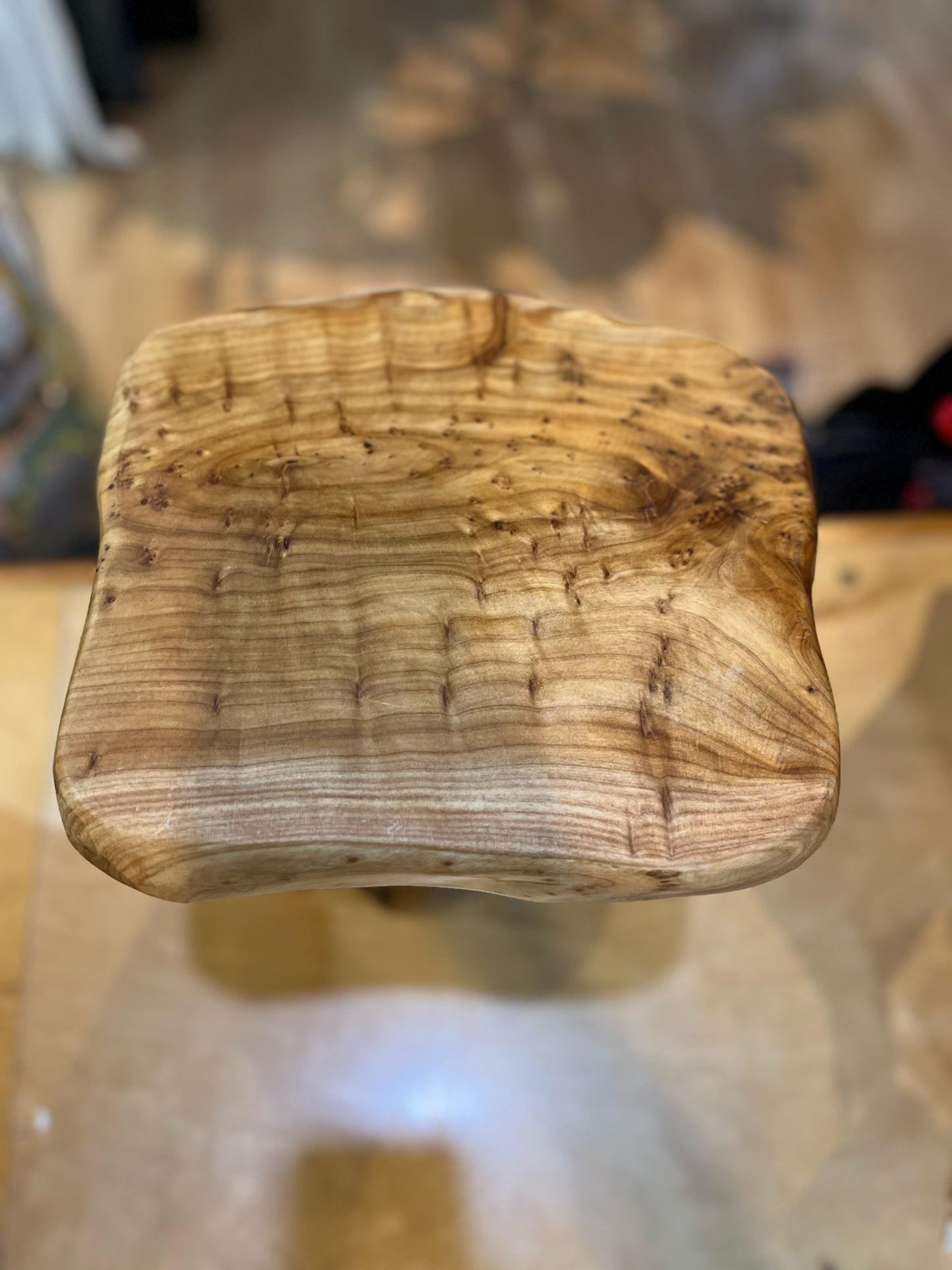 Live Teak Tree Stool