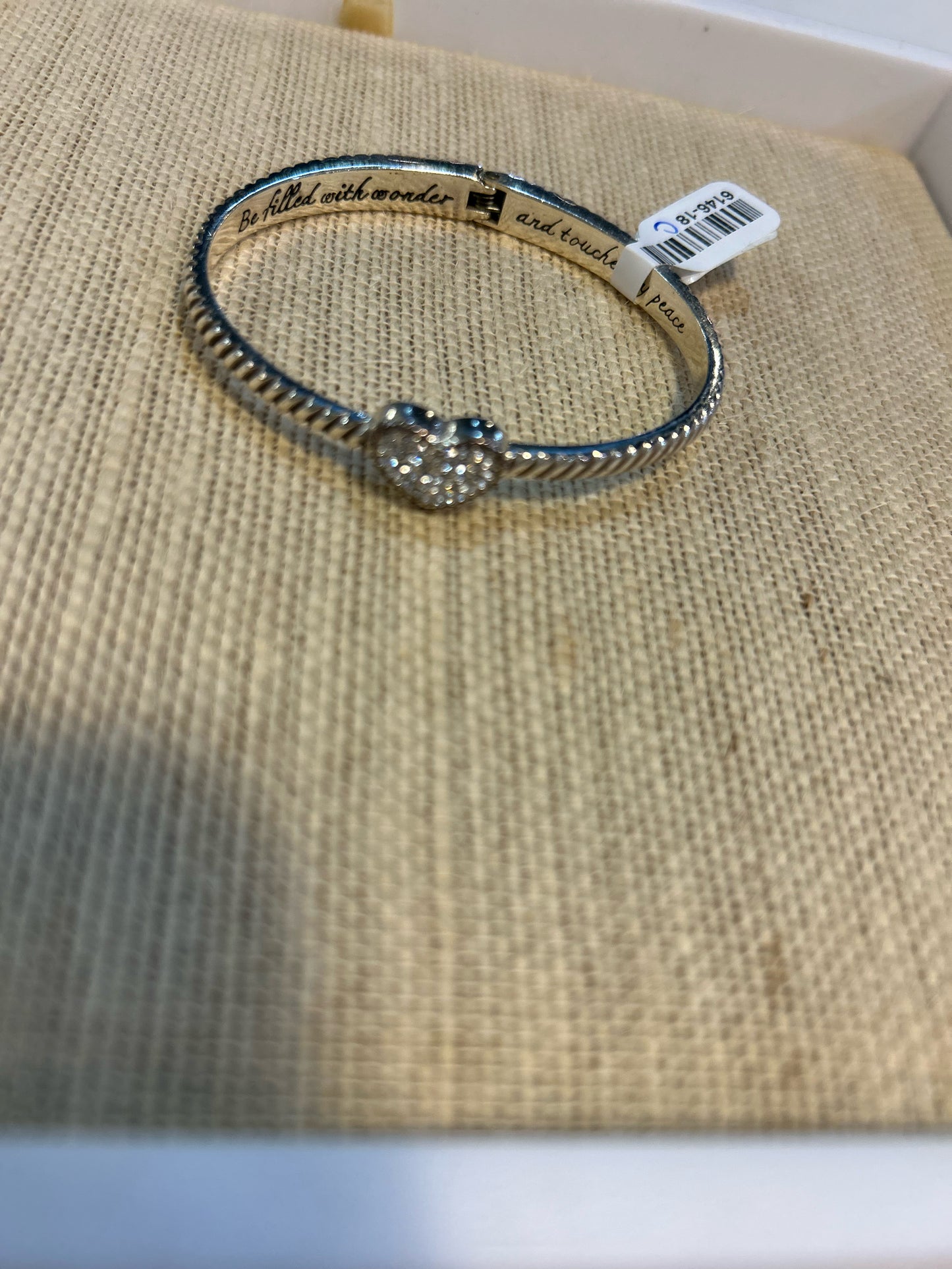 Brighton Celestia Heart Hinged Bangle