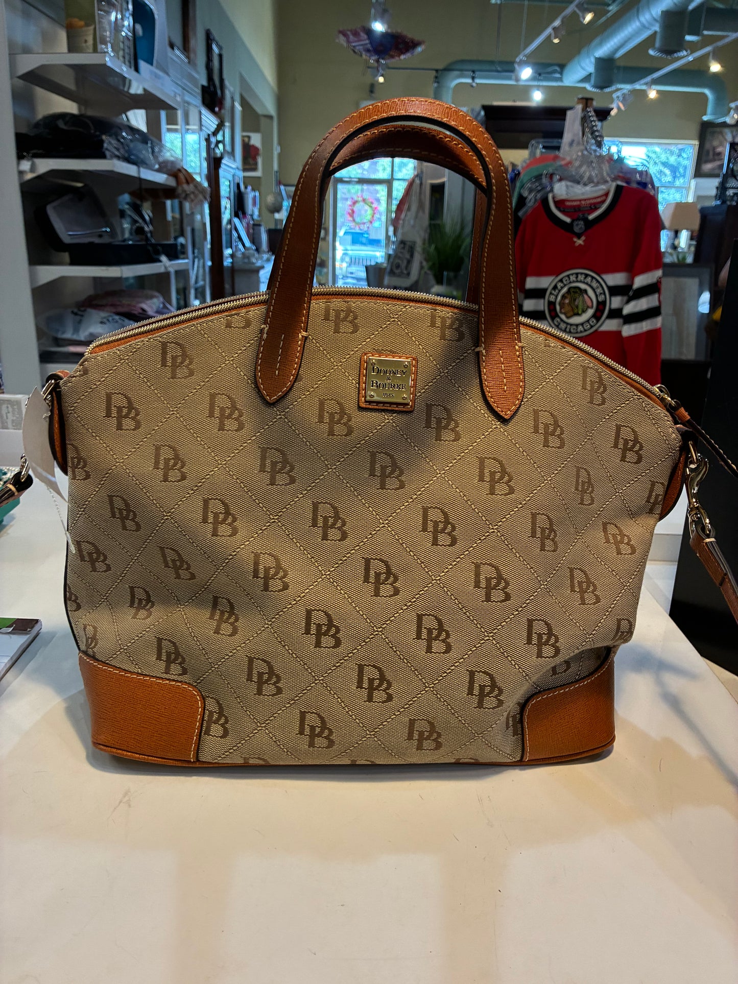 Dooney & Bourke Large Gabriella Monogram Satchel