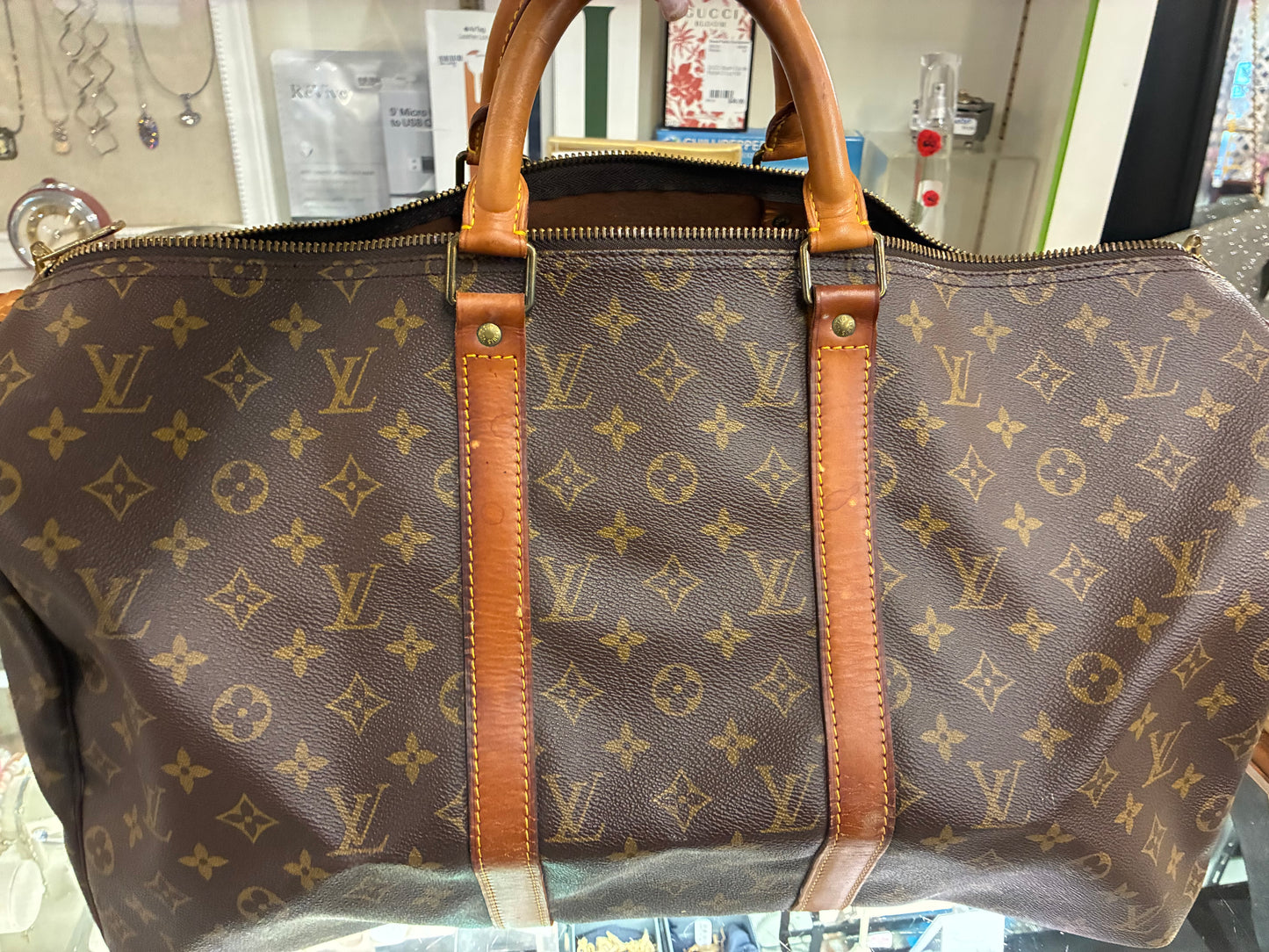 Louis Vuitton Monogram Keepall 50 Weekender Bag