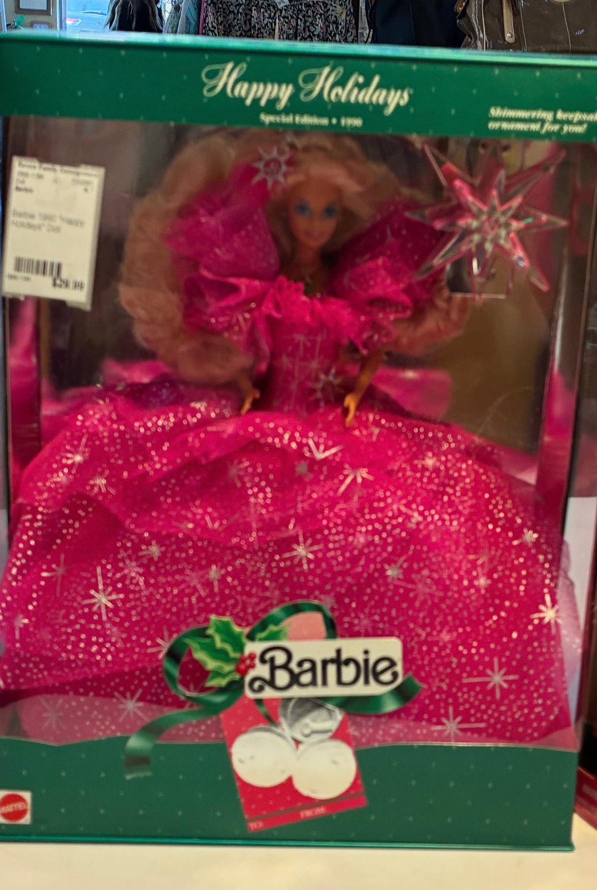 Barbie 1990 "Happy Holidays" Doll