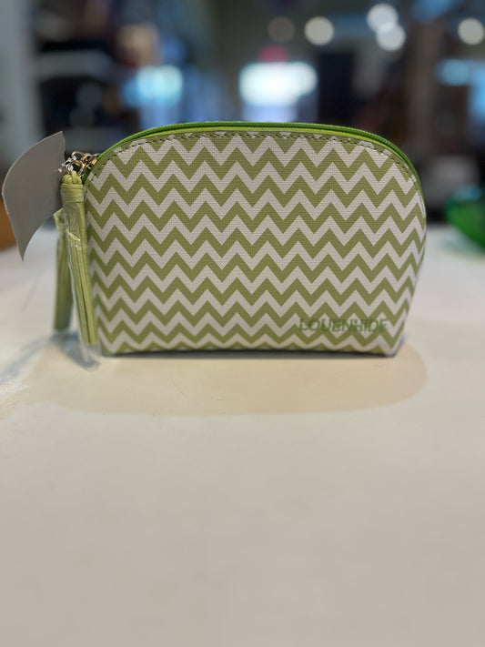 Louenhide Lime "Audrey Chevron" Cosmetic Bag