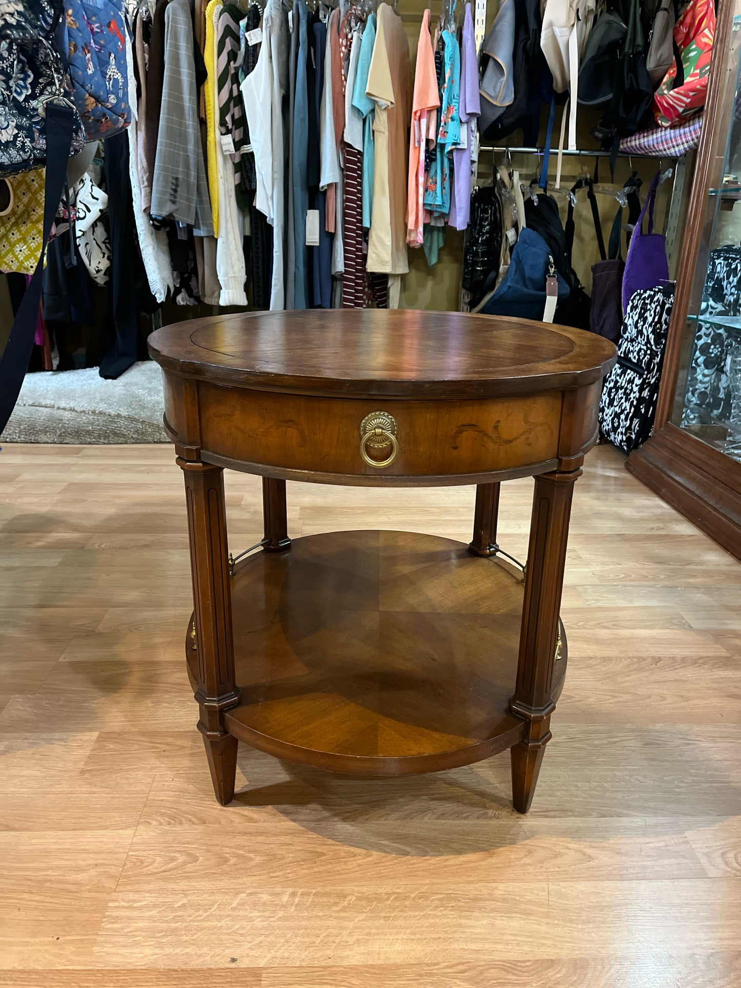 Weiman Oval Brown End Table