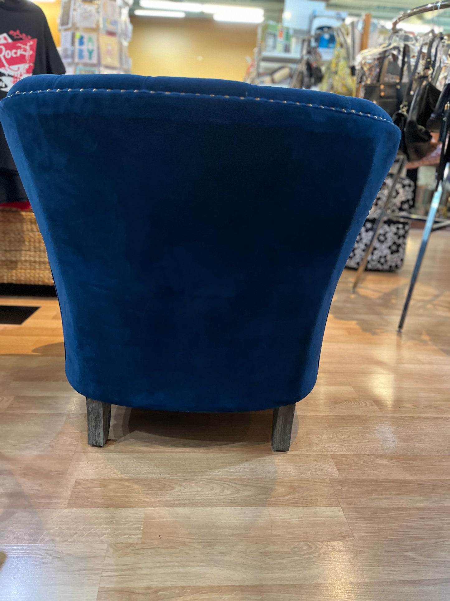 Pottery Barn Navy Accent Chair