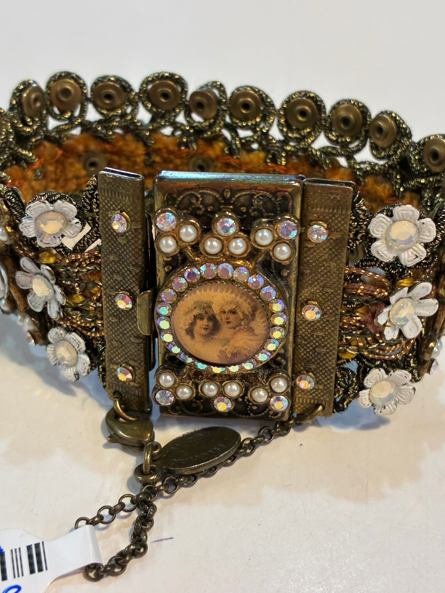 Michal Negrin Vintage Floral Cuff Bracelet