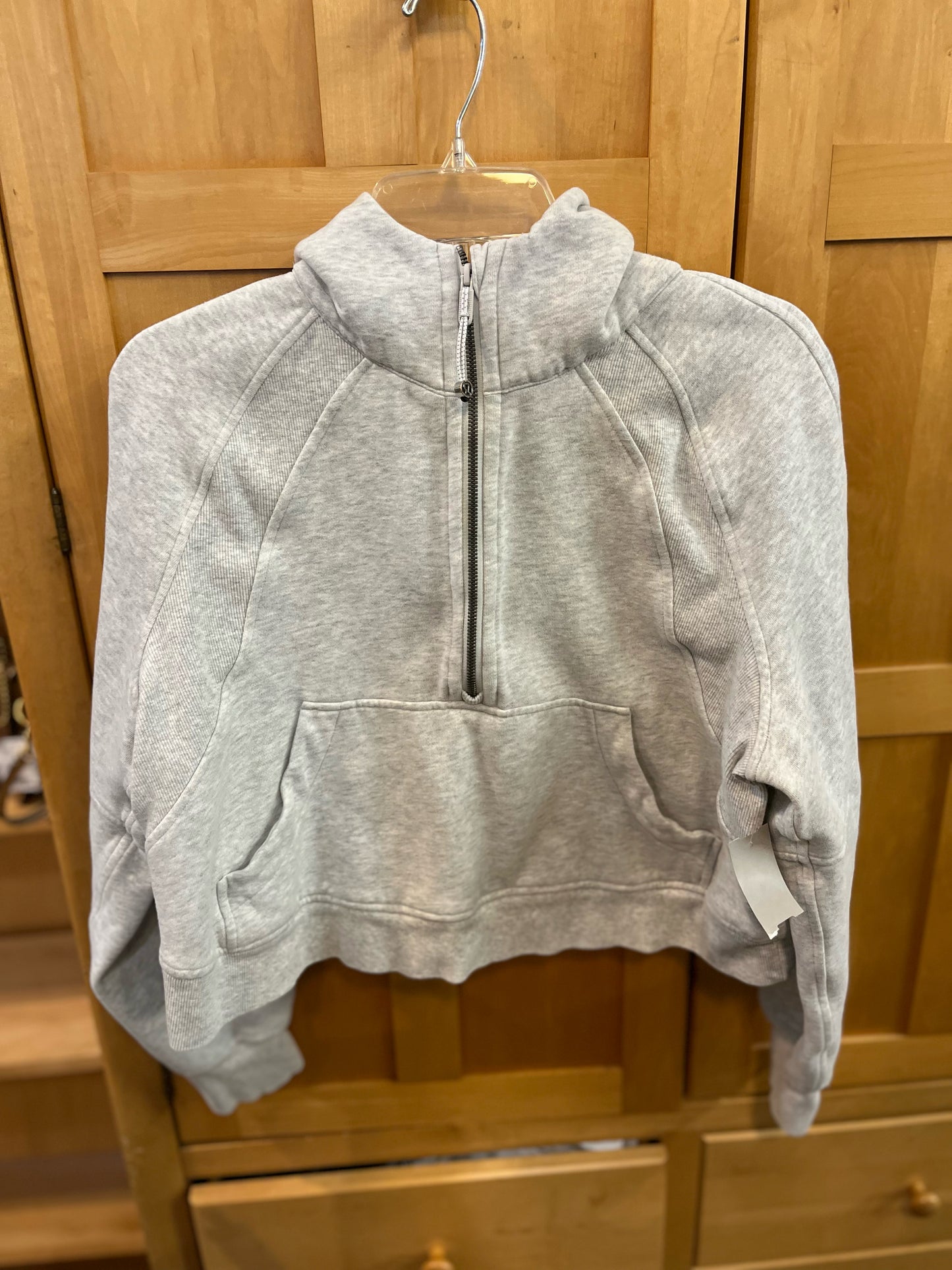 Lululemon Gray Scuba Cropped Sweatshirt