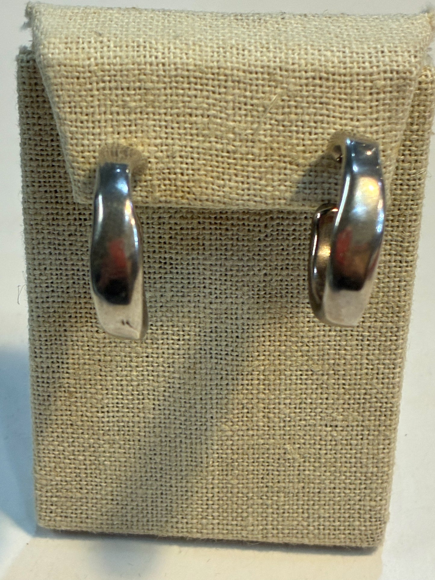 Uno de 50 Silver Hoop Earrings