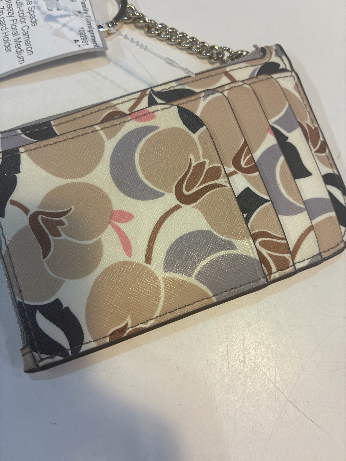 Kate Spade Cameron Breezy Floral Medium L-Zip card Holder
