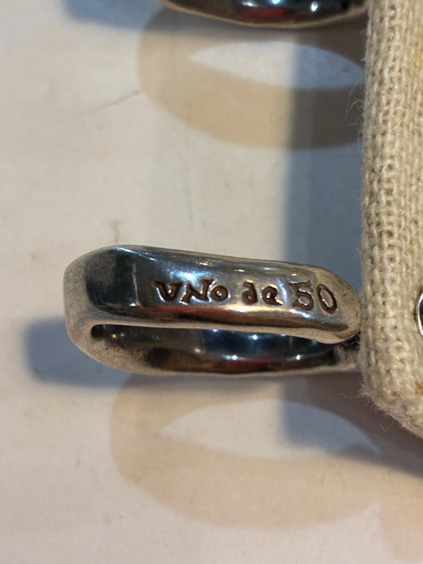Uno de 50 Silver Hoop Earrings
