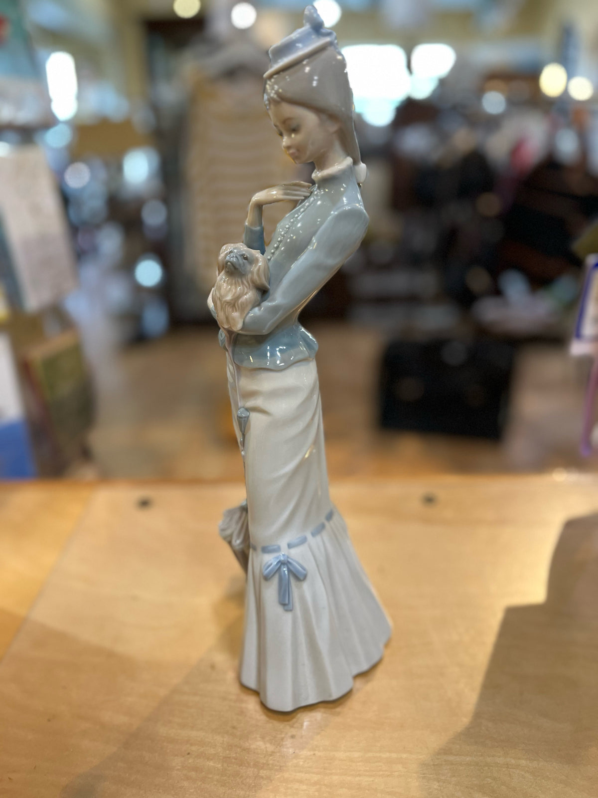 Lladro “ A Walk With The Dog” Figurine