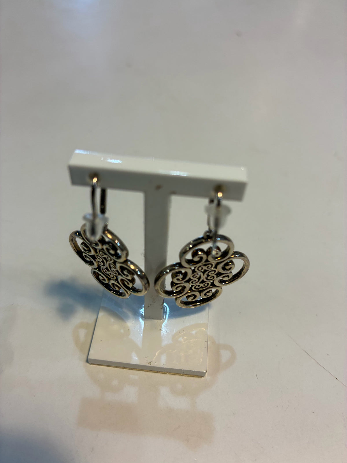 Tiffany Sterling Silver Paloma Picasso Scroll Drop Earrings