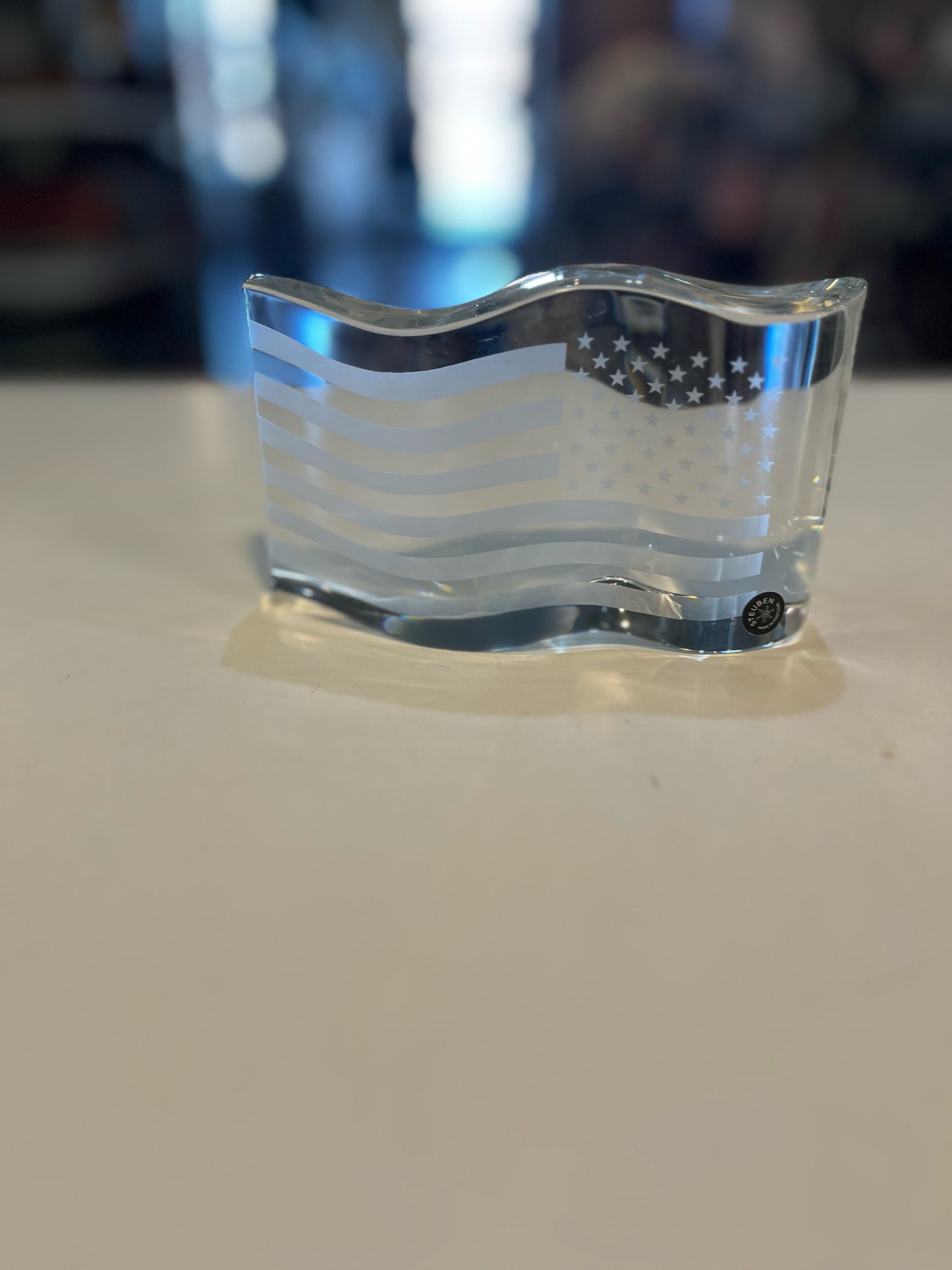 Steuben “Star Spangled Banner”Paperweight