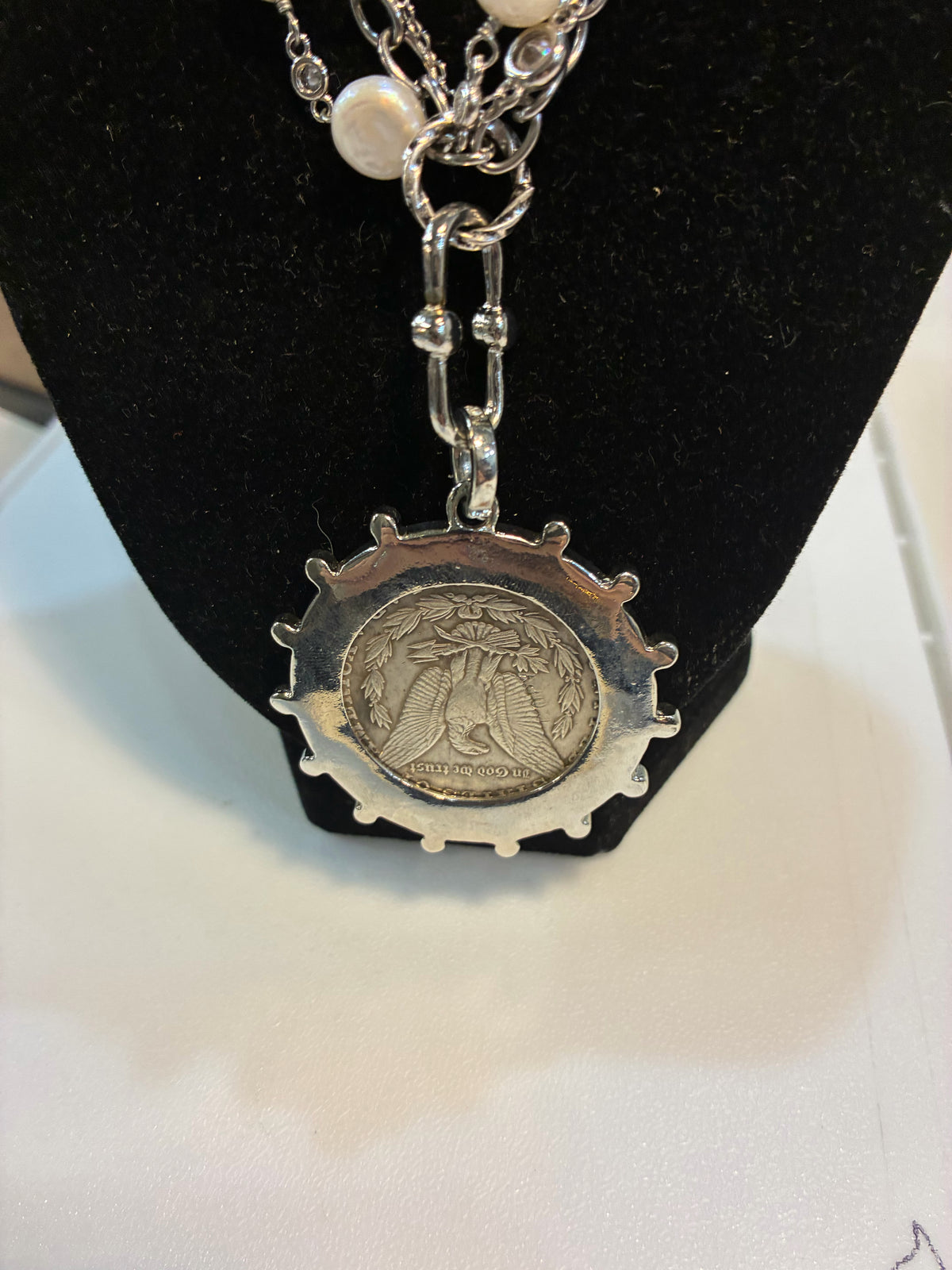 VB and co greek coin necklace