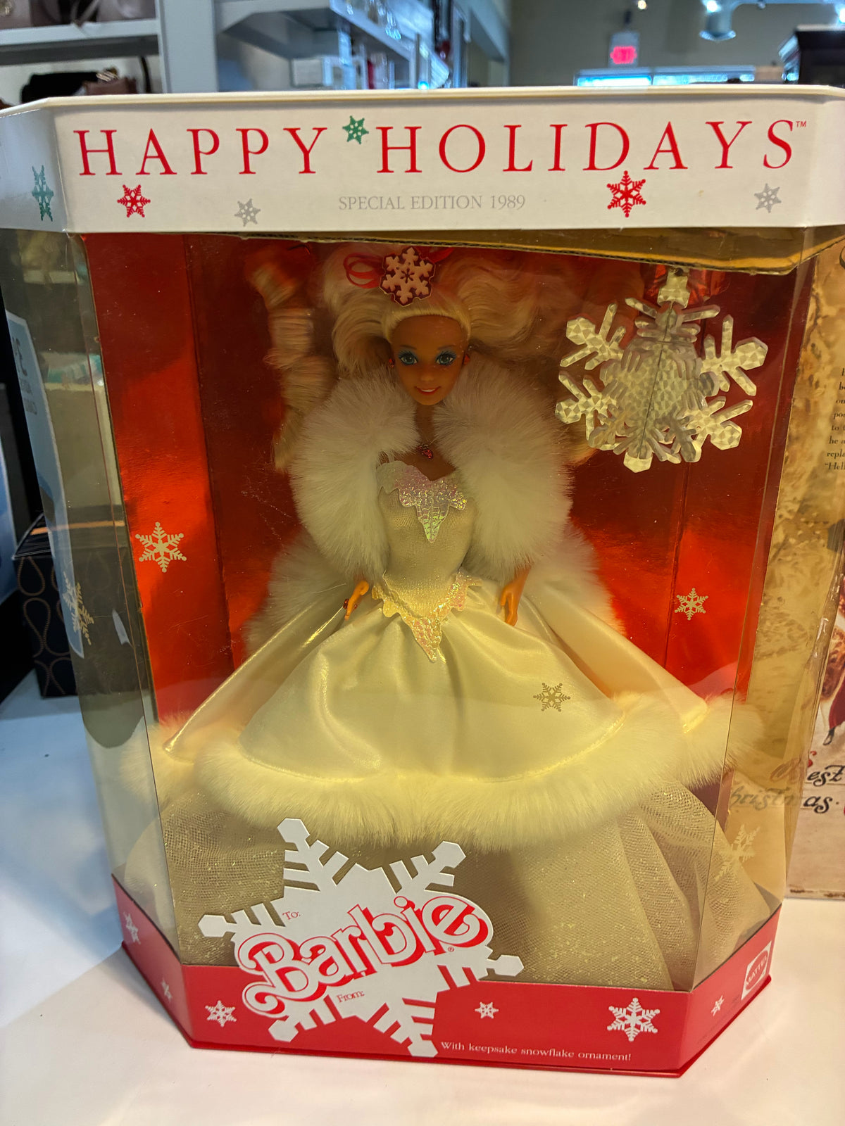 Barbie 1989 "Happy Holidays" Doll