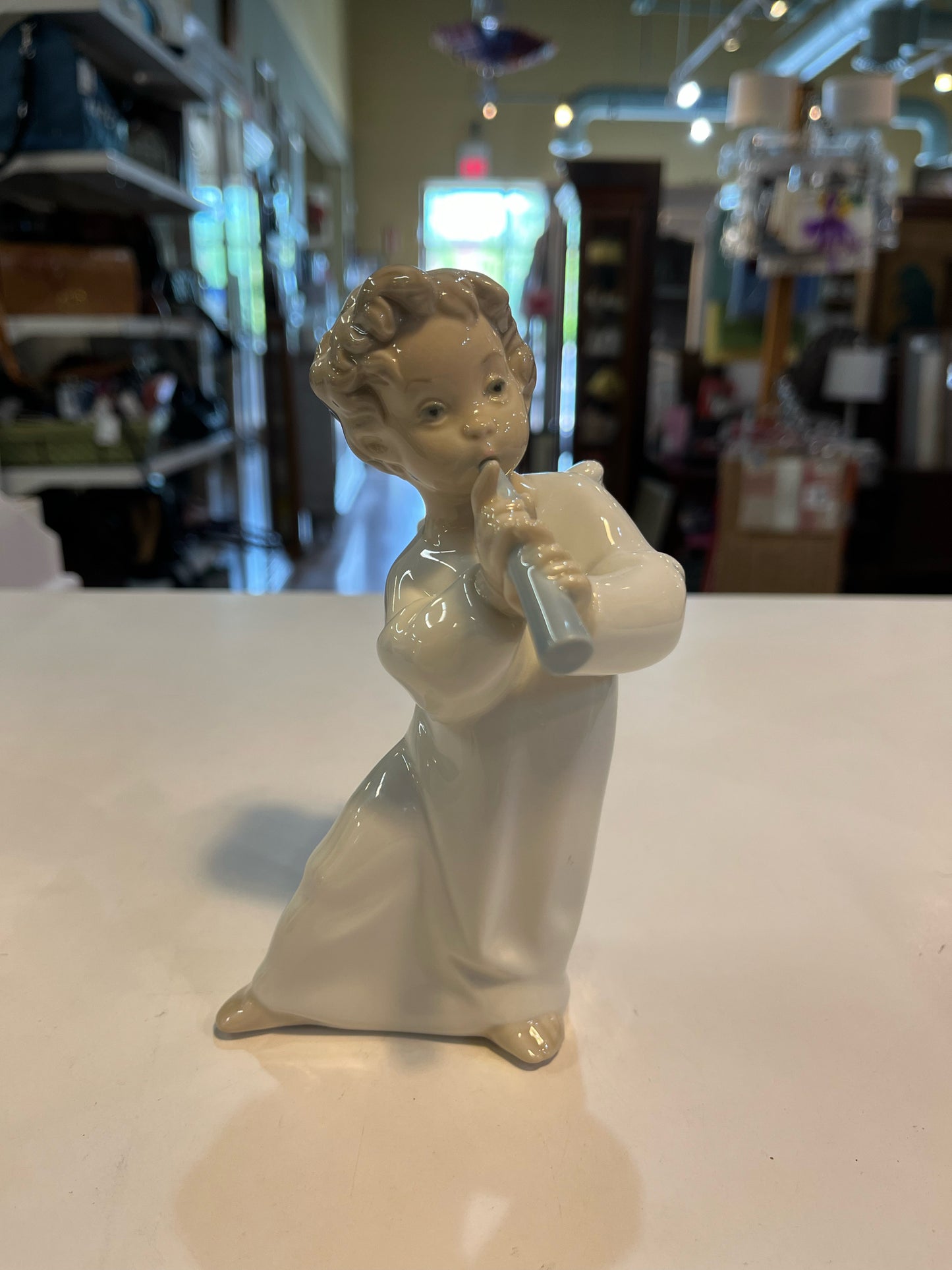 Lladro "Angel w/ Flute" Figurine