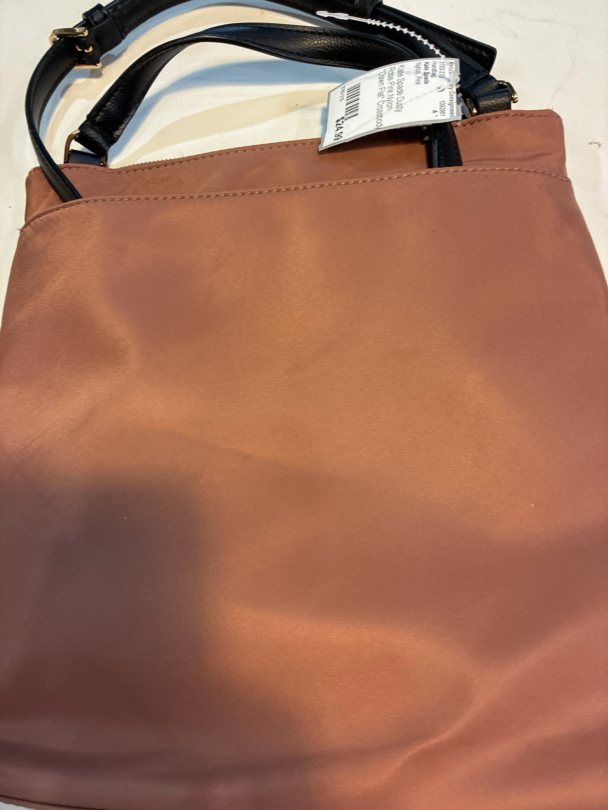 Kate Spade Dusty Rose Pink Nylon "Dawn Flat" Crossbody