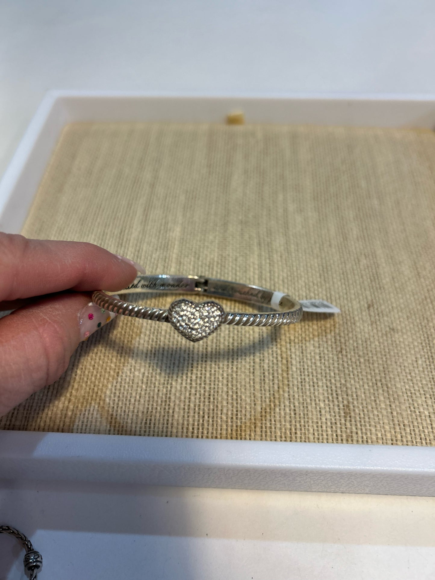 Brighton Celestia Heart Hinged Bangle