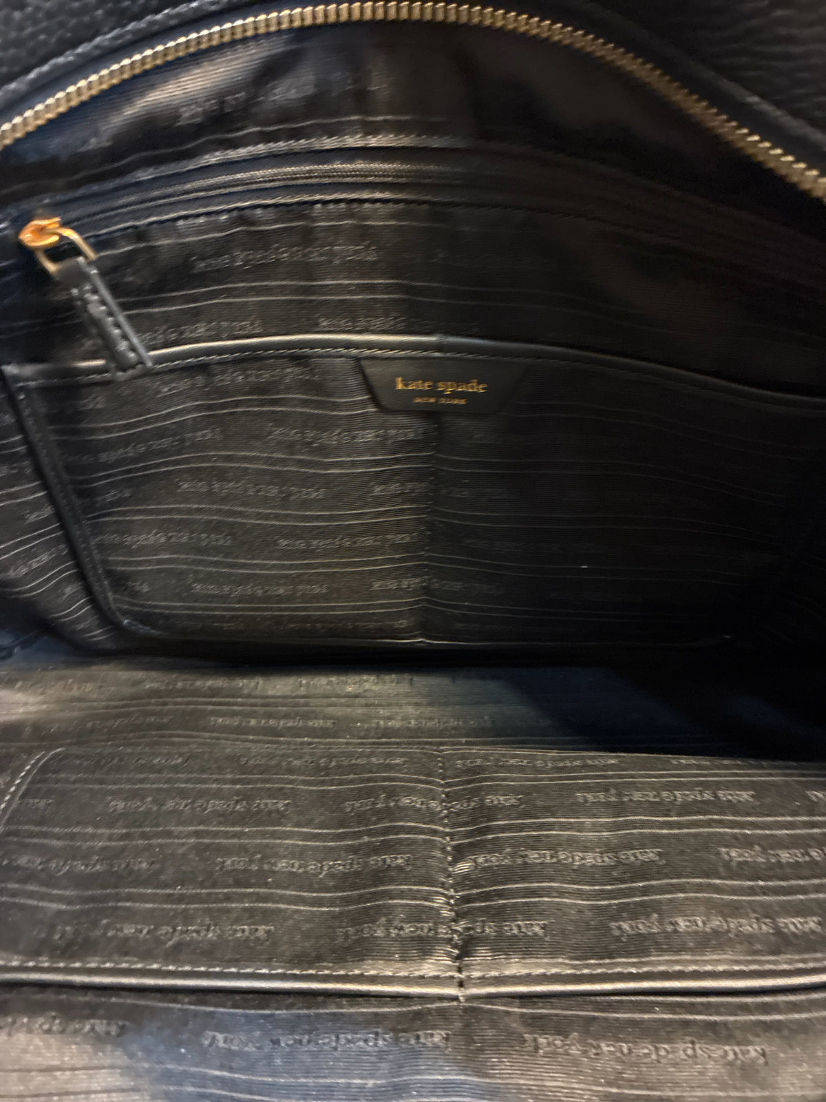 Kate Spade Black Leather Tote