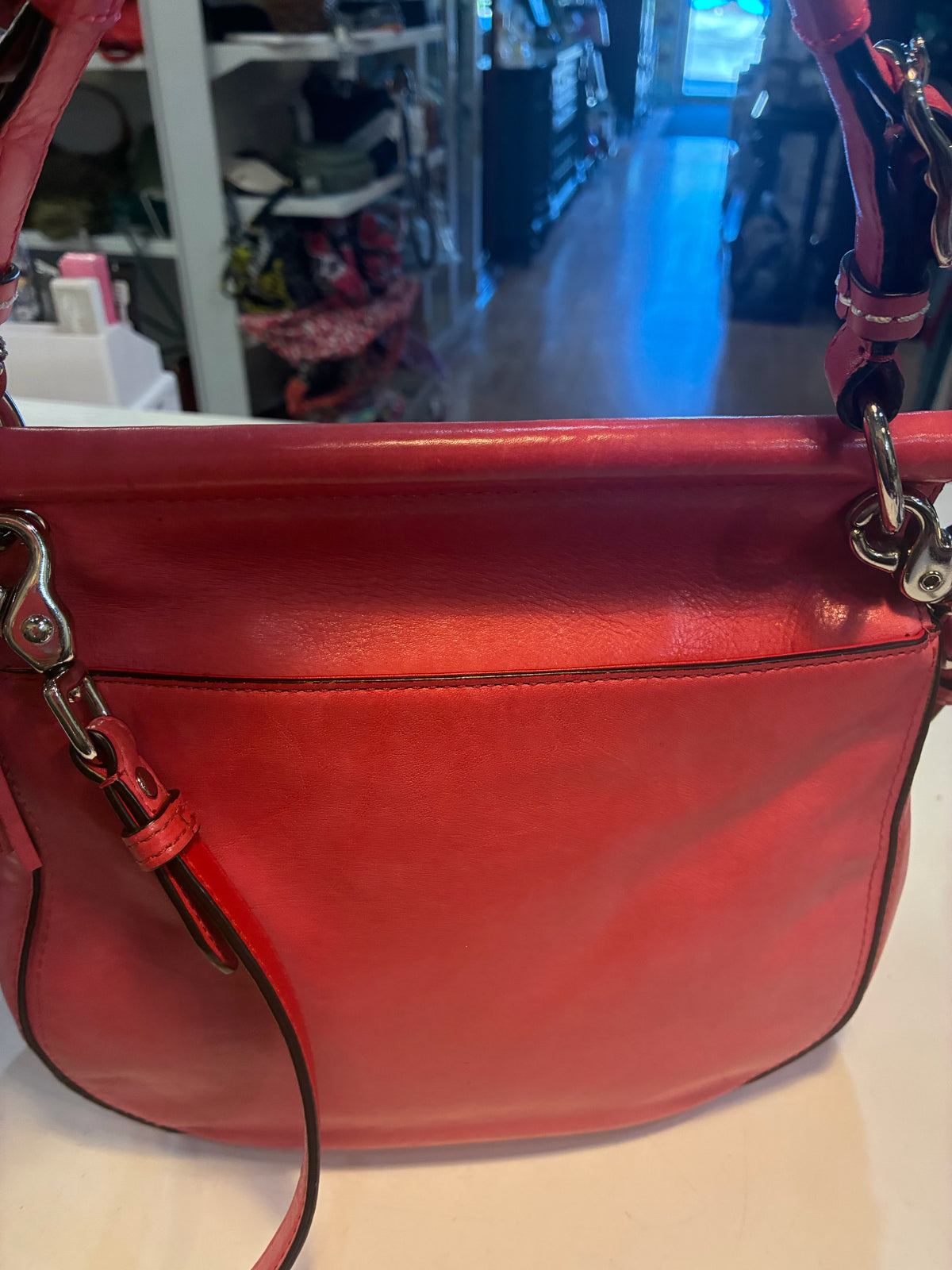 Coach Pink Leather "Vermillion Limited Edition" Crossbody