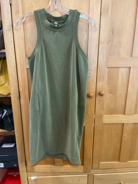 Lululemon Olive Green "Softstreme Back in Action" Dress