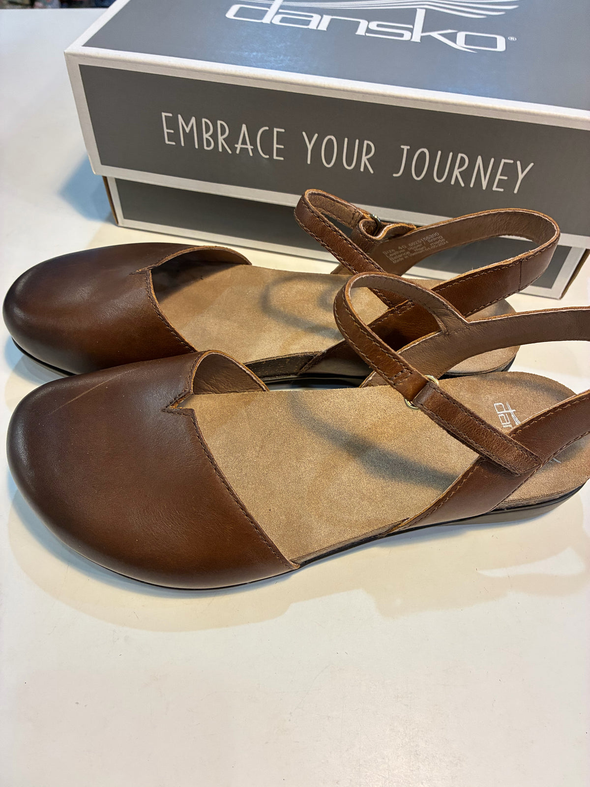 Dansko Brown “Rowan Waxy Burnished” Shoes