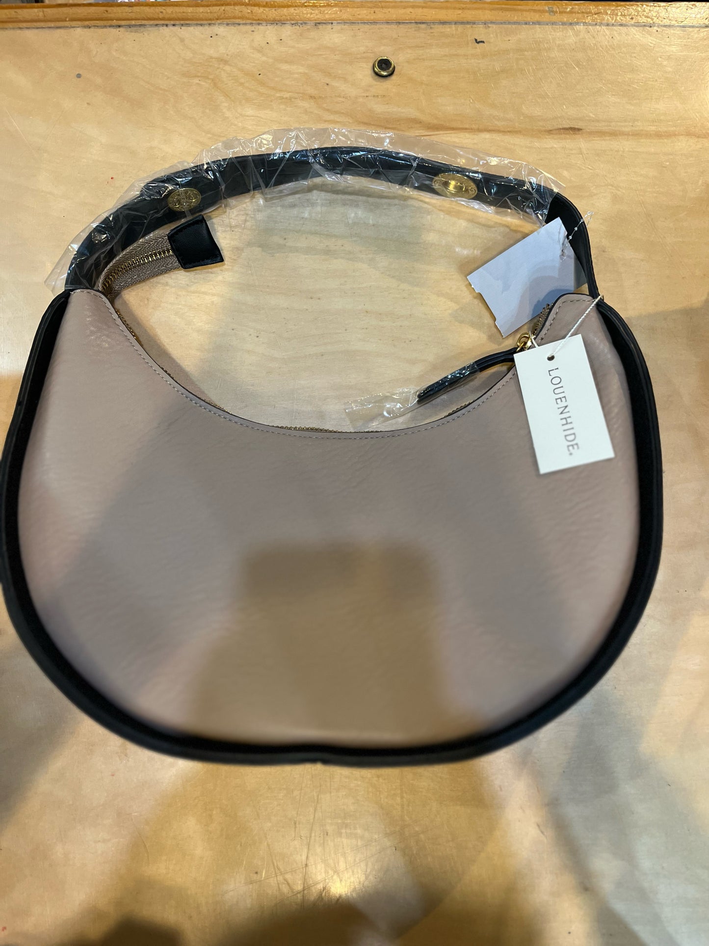 NWT Louenhide Coffee Brown “Luna Shoulder” Handbag
