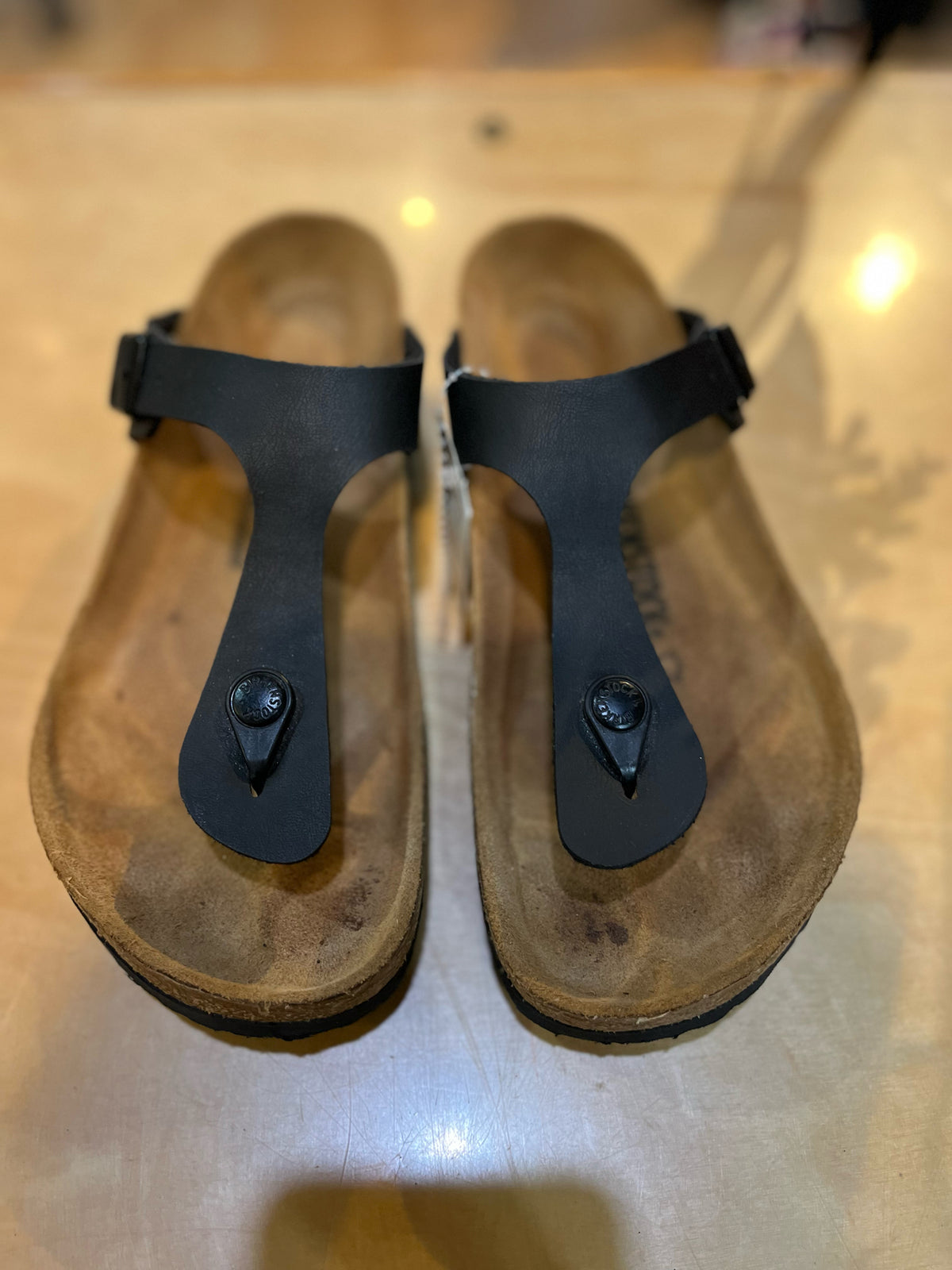 Birkenstock Black “Gizeh” Sandals